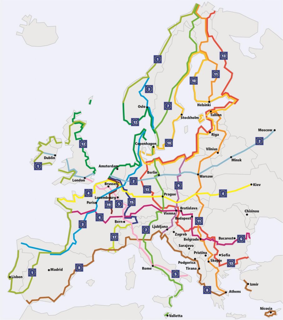 eurovelo map ile ilgili görsel sonucu